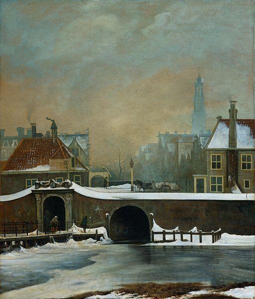 Wouter Johannes van Troostwijk The Raamgate at Amsterdam Norge oil painting art